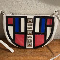 Vintage 90s Original by Sharif Crossbody Retro Abstarct Design