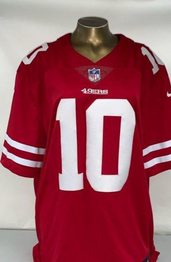 New Nike Vapor Stitched Limited 49ers  #10 Jimmy Garrapolo Sz 2XL Jersey