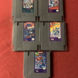NES Mega Man1,2,3,4, and 5.