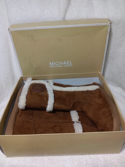 michael kors women's boots alina chestnut size 5