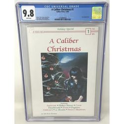 9.8 CGC Vintage 1989 A Caliber Christmas #1 Comic Book - James O’Barr Crow Cover