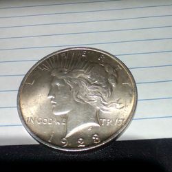 1923 one dollar coin