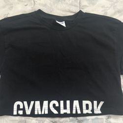 GYMSHARK Black And White Crop Top