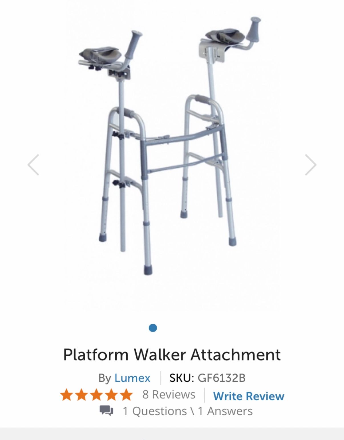 Lumex 6132B Platform Forearm Walker *BRAND NEW*