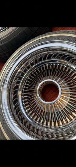 Set of 13”s wire wheels