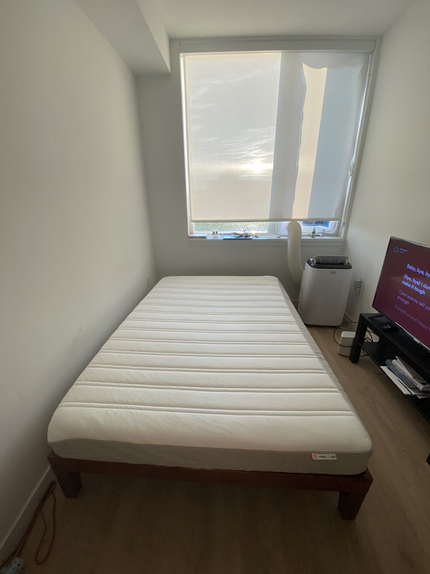 Ikea mattress HASVÅGSpring mattress, medium firm/beige, Full for Sale