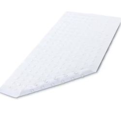 SlipX Solutions 18 in. x 36 in. Extra Long Rubber Bath Safety Mat in White