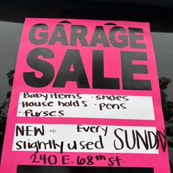 Yard Sale SUNDAY 