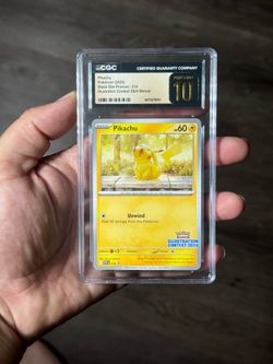 Pikachu illustration contest Cgc pristine 10