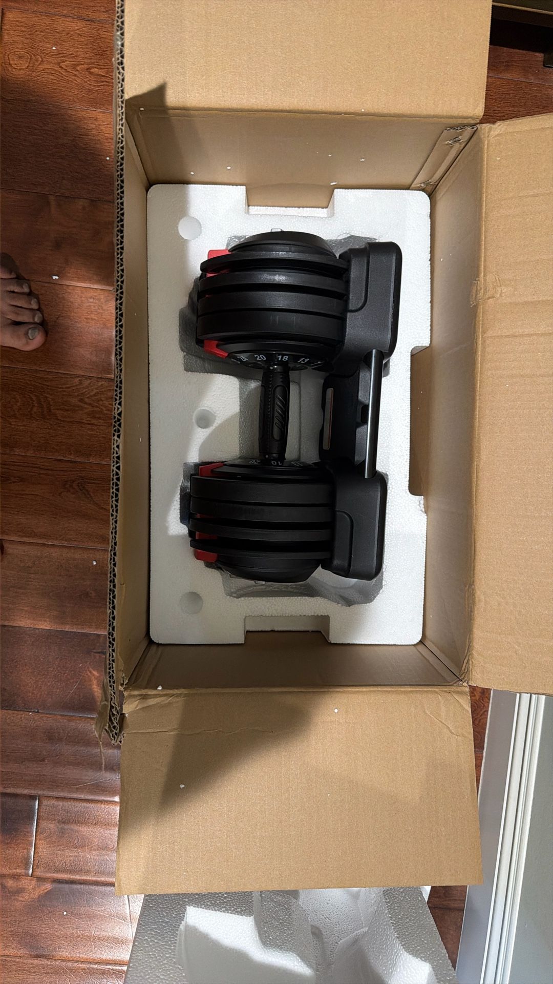 New In Box Adjustable Dumbbell Up to 52.5lbs