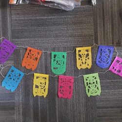 Dia De Los Muertos Papel Picado, Day Of The Dead Banner