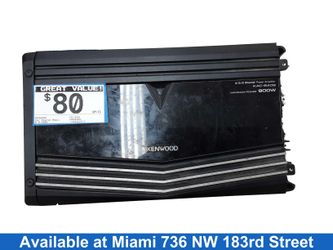 Kenwood Kac-8406 Black Car Audio Amplifier