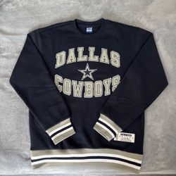Ultra Game Men's NFL Dallas Cowboys Crewneck Sweatshirt Navy Blue Grey M NWT