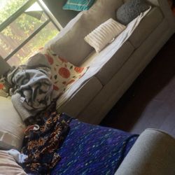 L-Shaped Sectional with Pull-Out Queen Futon – Must Go ASAP! 