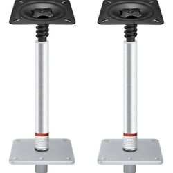 CLLOMAGY Boat Seat Pedestal Base Mount Kit Package with Lock in 3/4" Boat Seat Pin Post & 7" x 7" Marine Base Pedestal Plate & Mount for Marine Pontoo