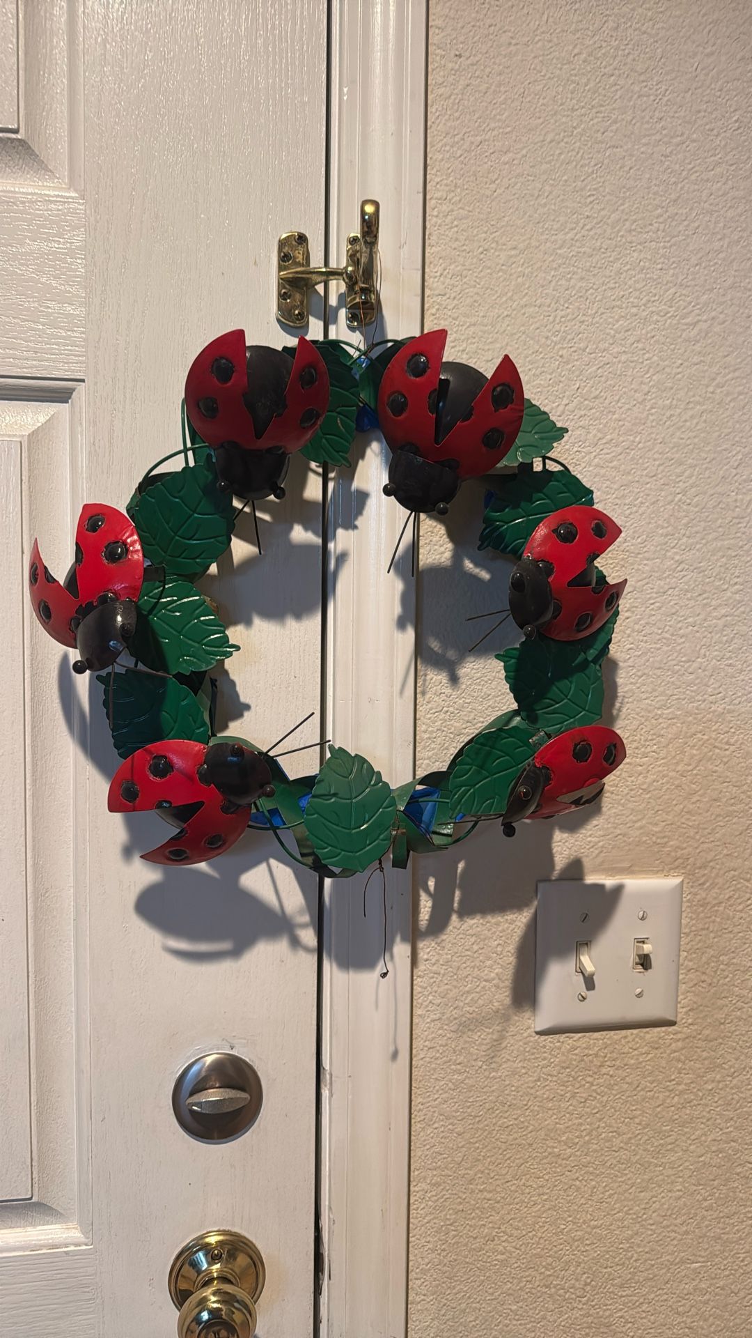 Cristhmas Lady Bug Decoration For You Door