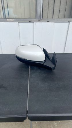 2019 Honda Pilot Rear Driver Side View Mirror - pearWhite
