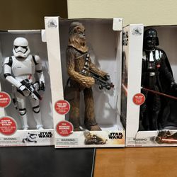 Star Wars action figures Disney Star wars toy Darth Vader, Chewbacca, First Order Storm Trooper