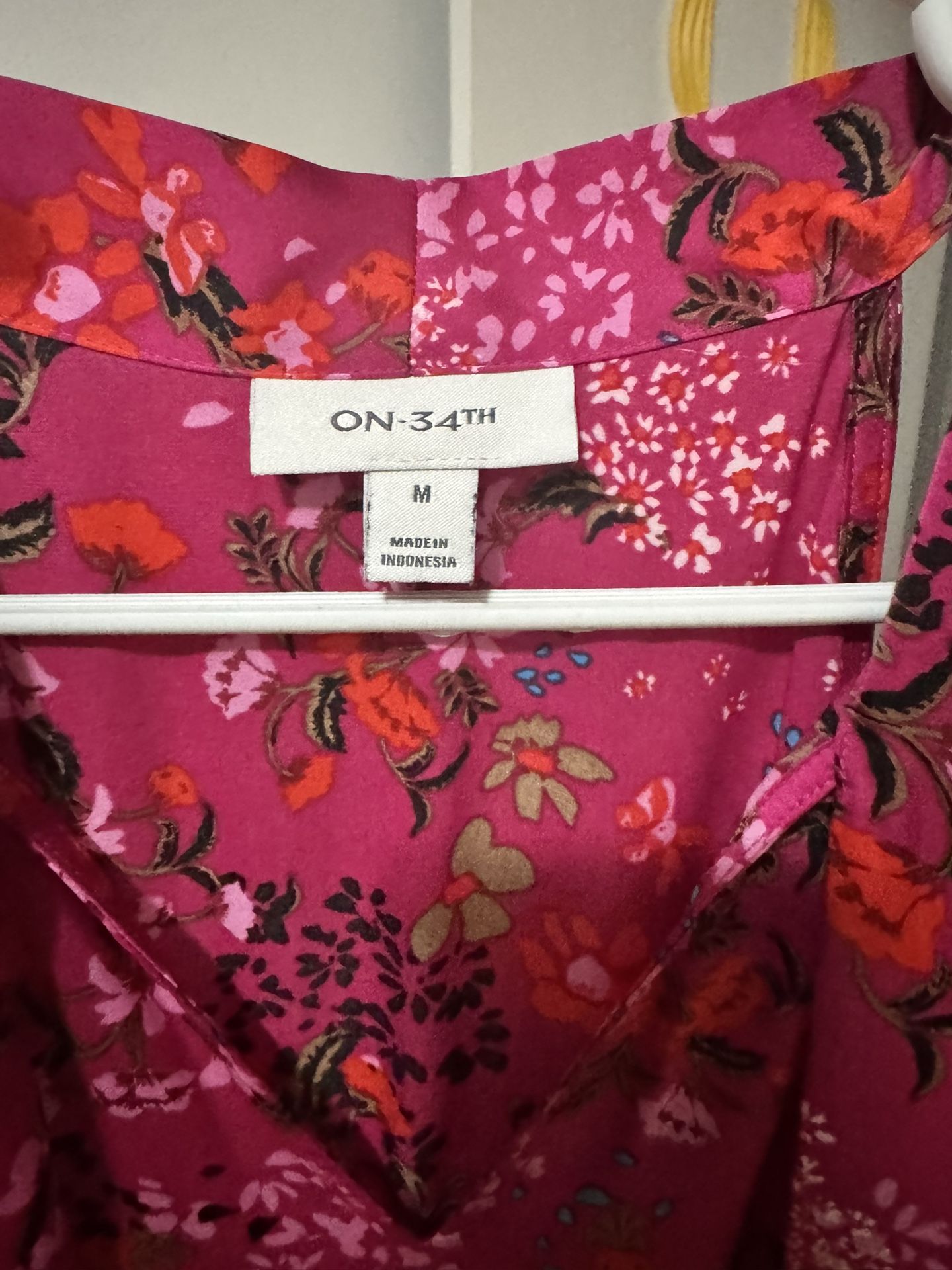 Pink Dress With Flowers (Bought Dress At Macys)