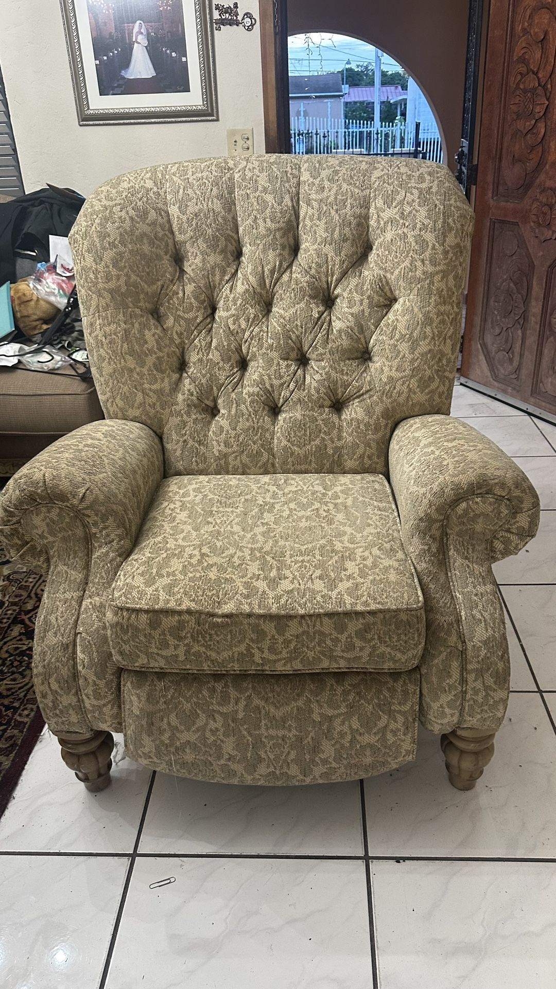 Recliner - cloth BEIGE