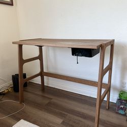 Mid century modern wood desk
