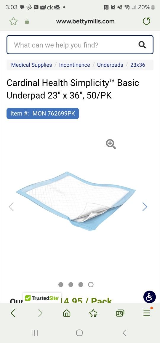 Pee Pads (Medical Or Animals)
