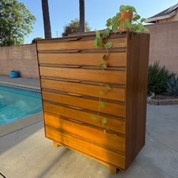 Vintage MCM Tallboy Dresser by John Kapel for Glenn of California