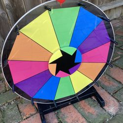 18" Tabletop Spinning Prize Wheel