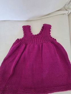 Baby dresses-hand knitted