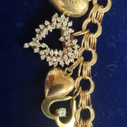 14k Gold Braslet Charms Dimond $$1260$