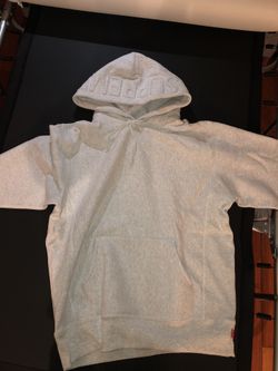 Supreme Embroidered Hoodie Grey L