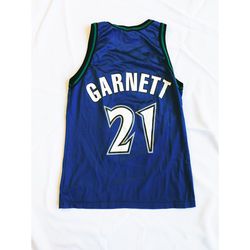 Vintage Kevin Garnett Minnesota TImberwolves Champion NBA Jersey