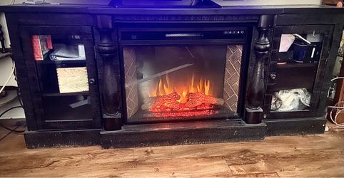Fire Places and Glass cabinet, TV  top or etc., etc. ￼