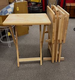 3 Foldable Tables with stand