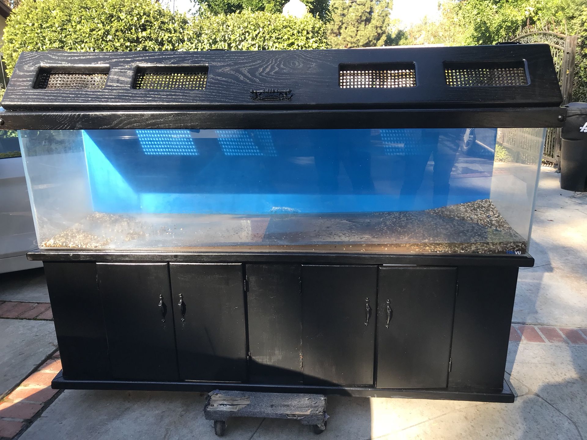 150 gallon Truvu acrylic fish tank aquarium stand canopy
