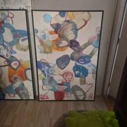 5 feet x 4 feet Framed art