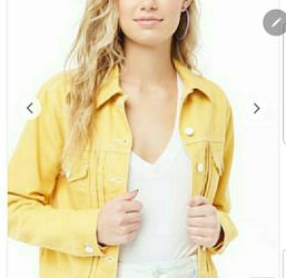 Forever 21 Yellow Denim Jacket (small)