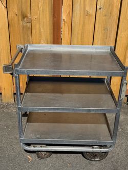 Lakeside 722 Stainless Steel Utility Cart, 3 Shelf: 18″ x 27″, Heavy-Duty 700-Lb. Capacity