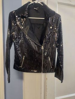 Black glitter jacket