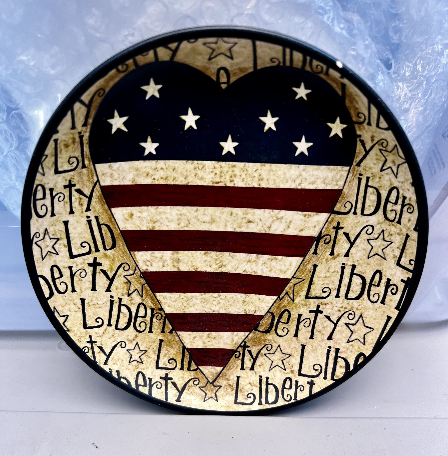 6-1/4 X 6-1/4 Round Plate