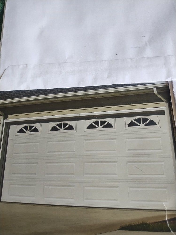 Sandstone Garage Doors (2) 16x8