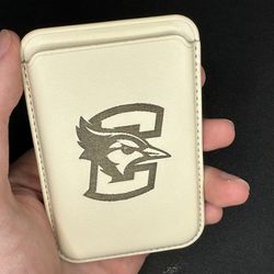 Custom Creighton Laser Engraved Apple iPhone Compatible MagSafe Wallet