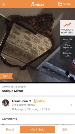 Antique mirror