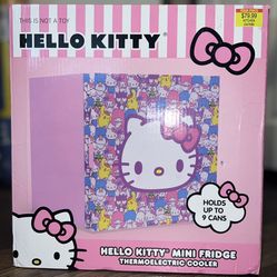 Hello Kitty 9 Can Personal Mini Fridge Thermoelectric