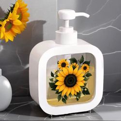 Sunflower Pump Soap Dispenser