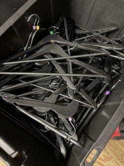 Black Wooden Hangers