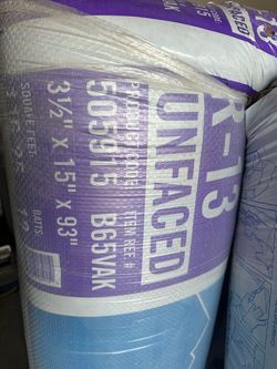 R13x15 unfaced insulation