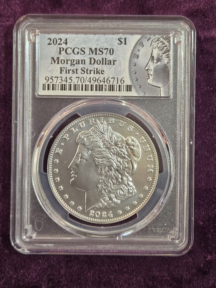 2024 PCGS  MS-70 Morgan Silver Dollar 