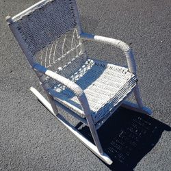 child's wicker rocker