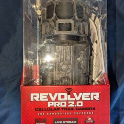 Stealth Cam Revolver Pro 2.0, new – 360° Cellular Trail Camera (Live Stream + GPS)